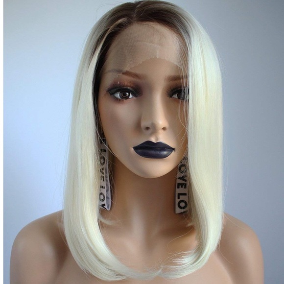 Kasey 2 tone blond LACE-FRONT Short  WIG *NWT main image 5